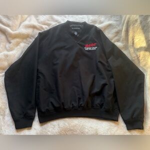 DARE To Resist Drugs and Violence Black Vintage Y2K Windbreaker Size S Warm